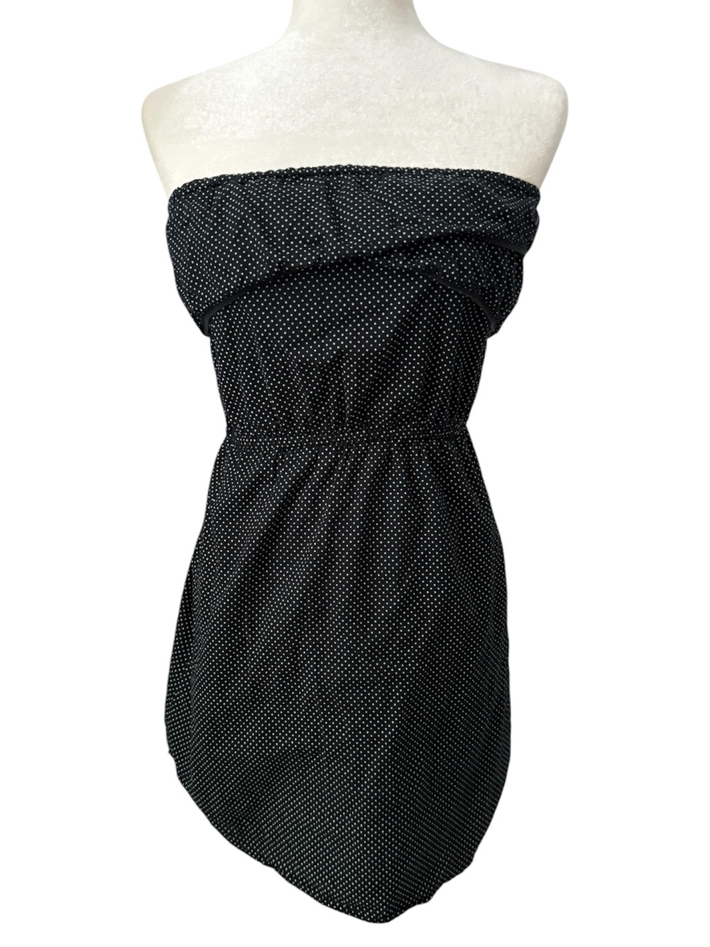 ROXY Black Polkadot Strapless Dress